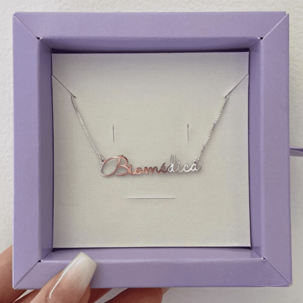 Colar de Prata Personalizado com Nome