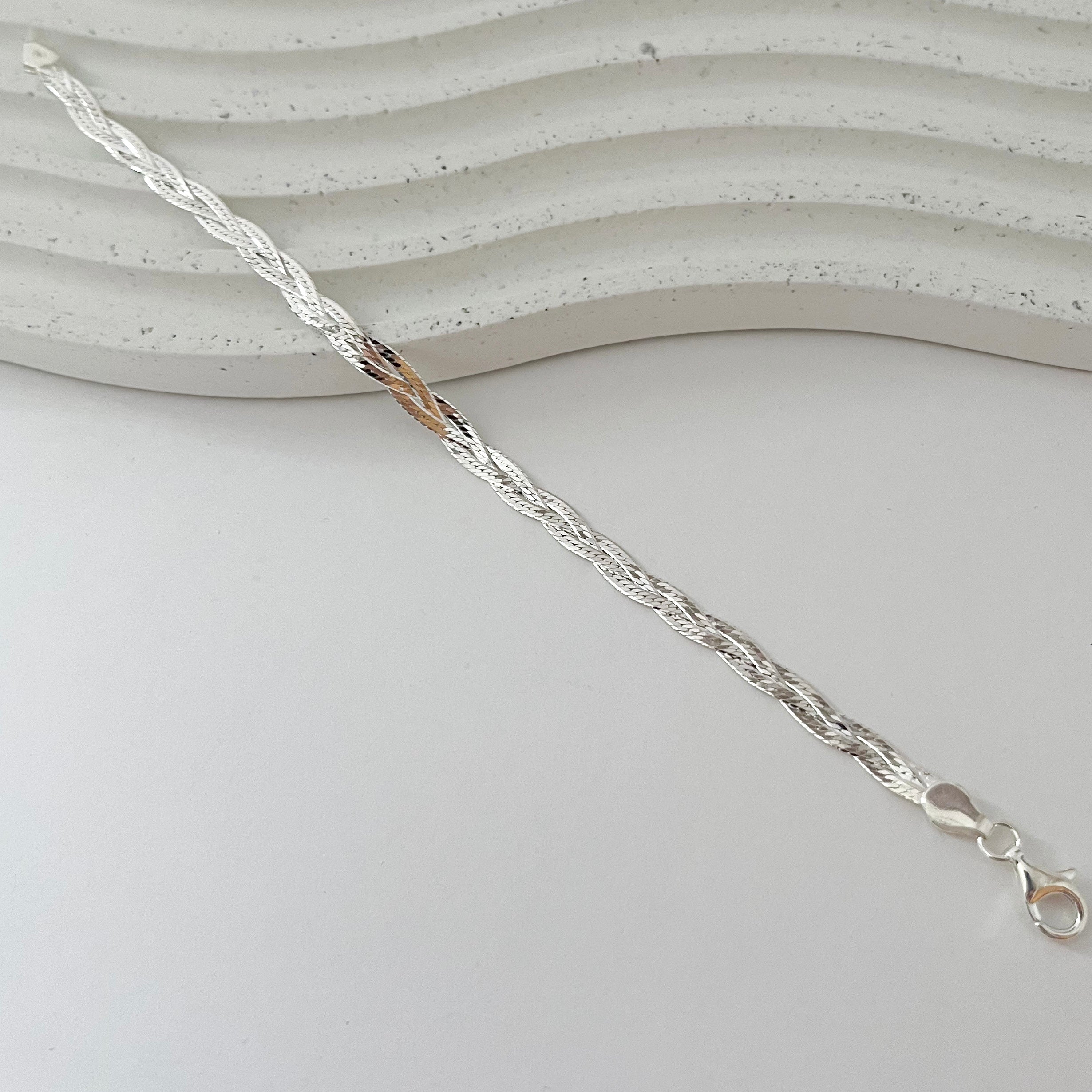 Pulseira de Prata 3 Fios