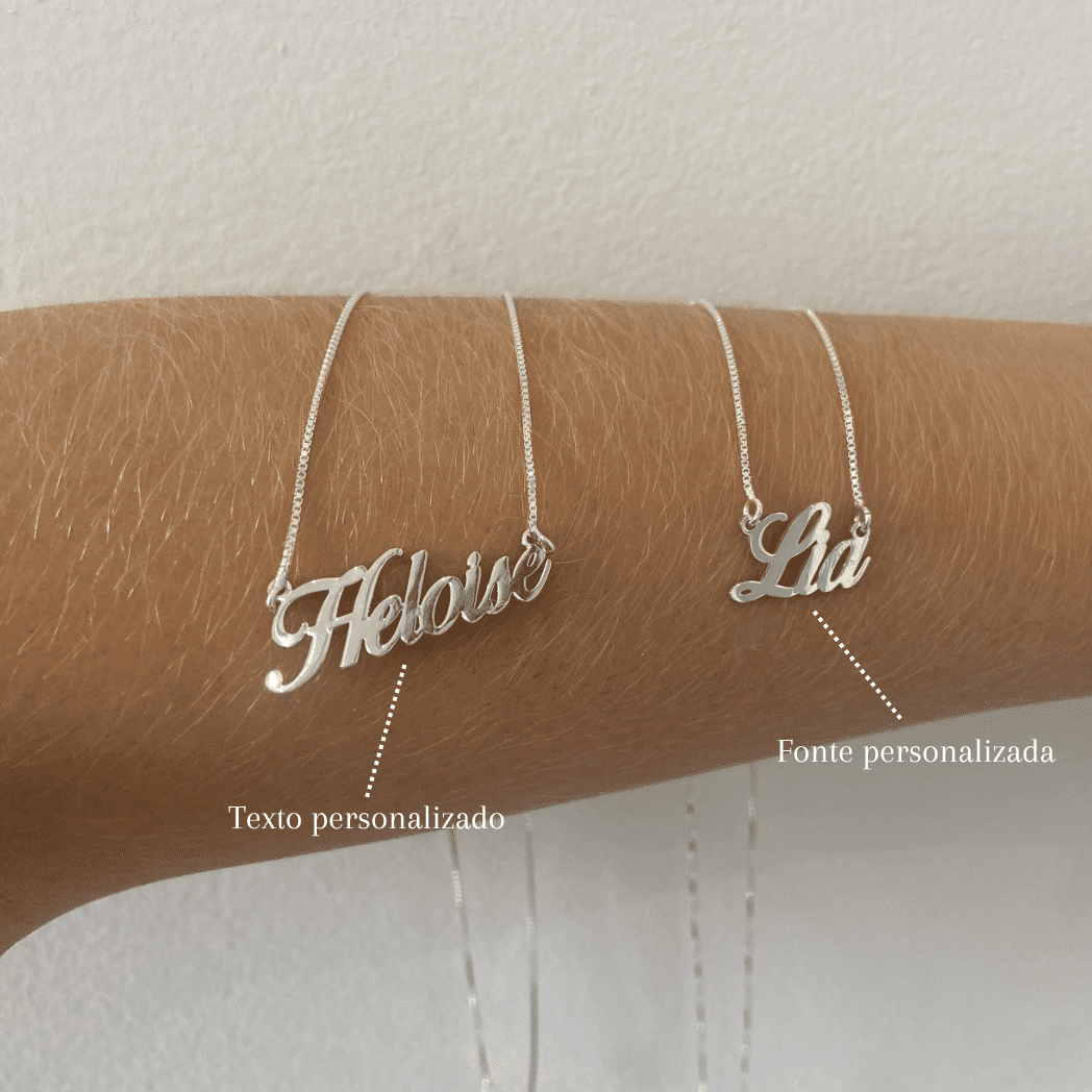 Colar de Prata Personalizado com Nome
