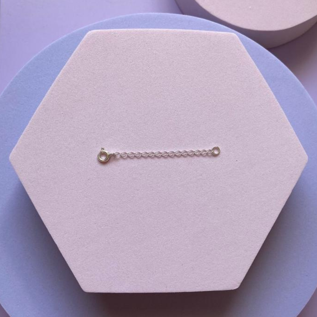 Extensor de Prata para colares e pulseiras (aumenta em até 5 cm)