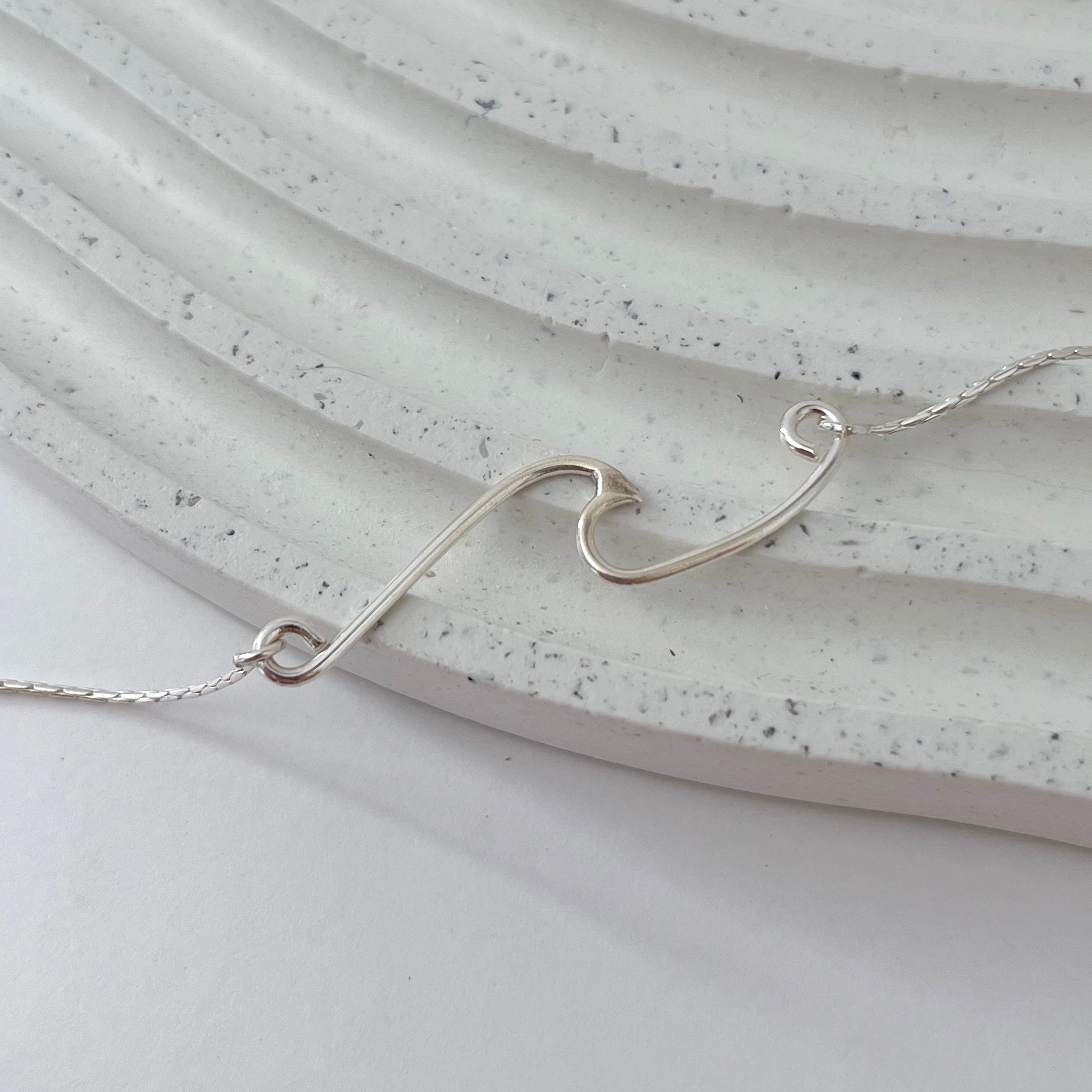 Pulseira de Prata Onda