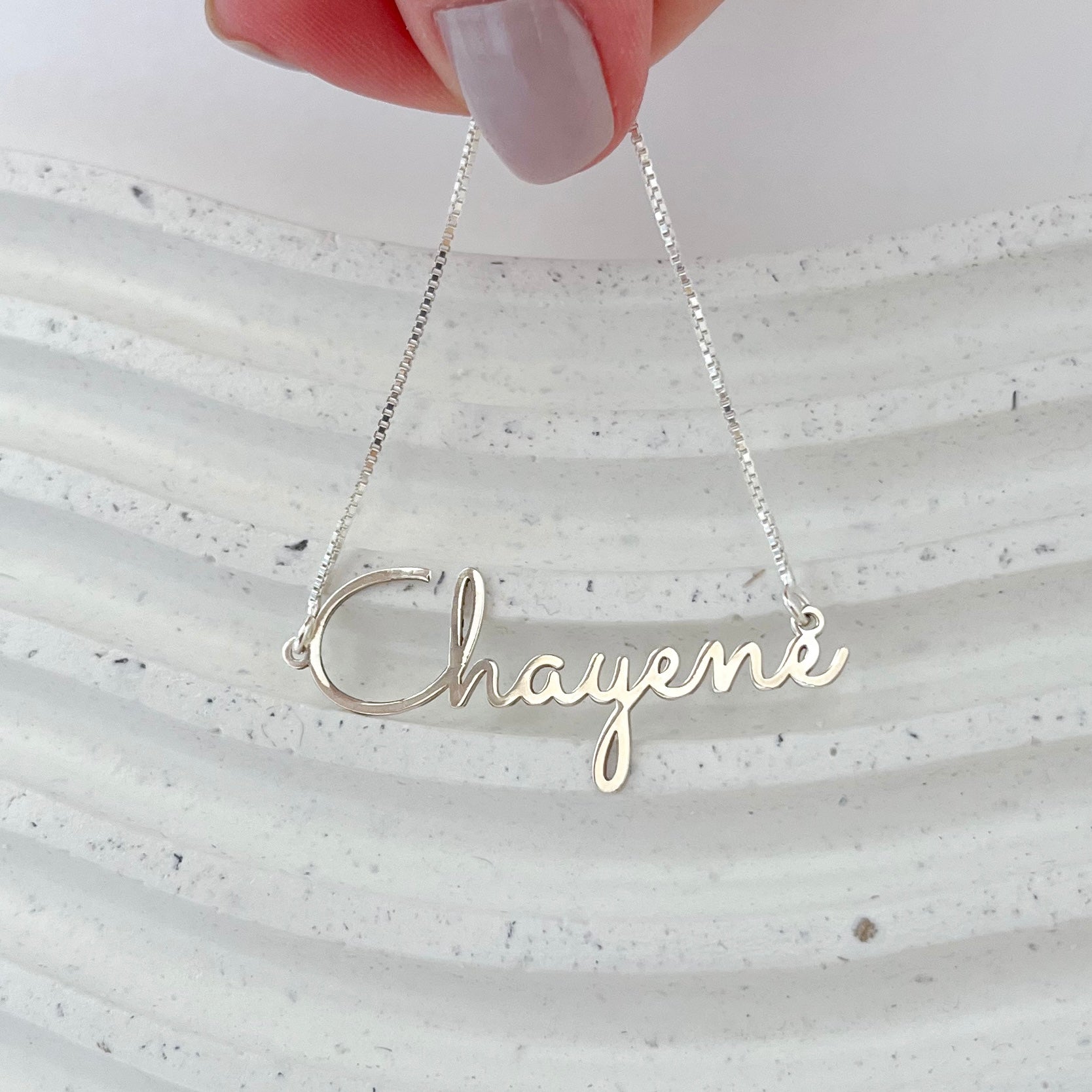 Colar de Prata Personalizado com Nome