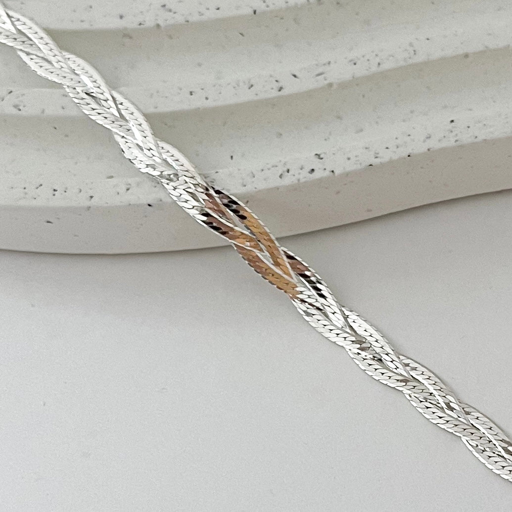 Pulseira de Prata 3 Fios