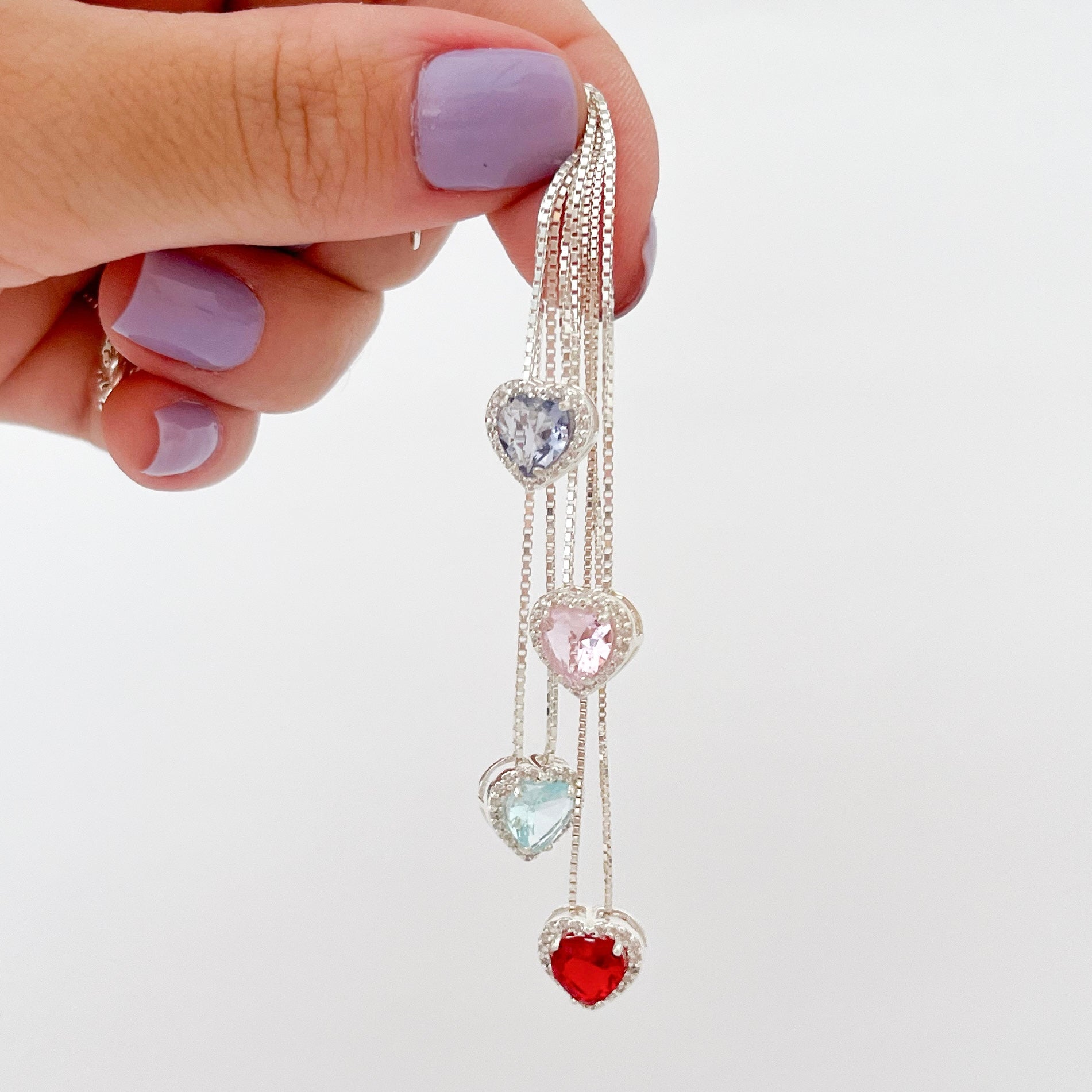 Conjunto de Prata Princesa Rosa